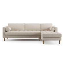 Load image into Gallery viewer, Palo Sofa T | L-Shaped Right Sectional with Chaise (8.25 feet length) | Tufted