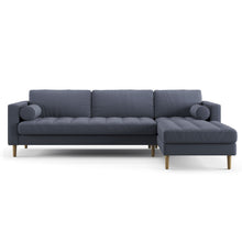 Load image into Gallery viewer, Palo Sofa T | L-Shaped Right Sectional with Chaise (8.25 feet length) | Tufted