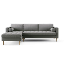 Load image into Gallery viewer, Palo Sofa T | L-Shaped Sectional with Chaise (8.25 feet length) | Tufted