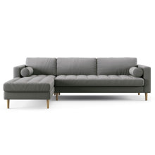 Load image into Gallery viewer, Palo Sofa T | L-Shaped Right Sectional with Chaise (8.25 feet length) | Tufted