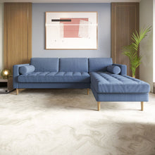 Load image into Gallery viewer, Palo Sofa T | L-Shaped Sectional with Chaise (8.25 feet length) | Tufted