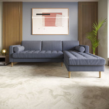 Load image into Gallery viewer, Palo Sofa T | L-Shaped Sectional with Chaise (8.25 feet length) | Tufted