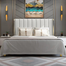 Load image into Gallery viewer, Matrix Upholstered Bed Without storage In Leatherette