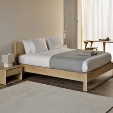 Load image into Gallery viewer, Sael Bed - Solid Walnut/Teak/Oak Wood (Queen)