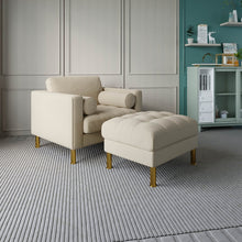 Load image into Gallery viewer, Palo Sofa Ottoman T  | 2.5 feet | Tufted