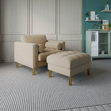 Load image into Gallery viewer, Palo Sofa Ottoman T  | 2.5 feet | Tufted