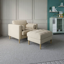 Load image into Gallery viewer, Palo Sofa Ottoman T  | 2.5 feet | Tufted