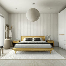 Load image into Gallery viewer, Bon Bed - Solid Teak/Walnut/Oak Wood (King)