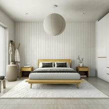 Load image into Gallery viewer, Bon Bed - Solid Teak/Walnut/Oak Wood (Queen)