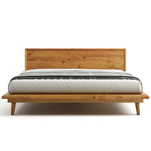 Load image into Gallery viewer, Bon Bed - Solid Teak/Walnut/Oak Wood (King)
