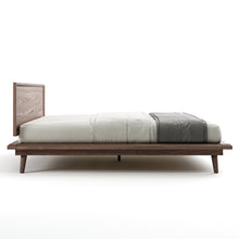 Load image into Gallery viewer, Bon Bed - Solid Teak/Walnut/Oak Wood (King)