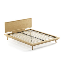 Load image into Gallery viewer, Bon Bed - Solid Teak/Walnut/Oak Wood (Queen)