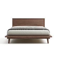 Load image into Gallery viewer, Bon Bed - Solid Teak/Walnut/Oak Wood (Queen)