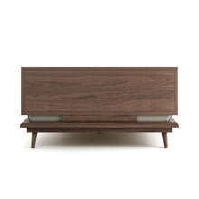 Load image into Gallery viewer, Bon Bed - Solid Teak/Walnut/Oak Wood (Queen)