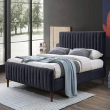 Load image into Gallery viewer, Konya Upholstered Bed Without Storage In Suede