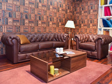 Load image into Gallery viewer, Chesterfield 4 Seater Leather Sofa