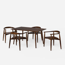 Load image into Gallery viewer, Helena Millie Walnut Dining Table Set - 4 & 6 Seater/All sizes