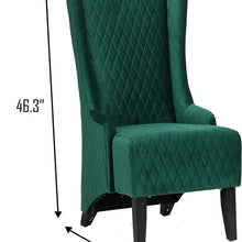 Load image into Gallery viewer, Victorian Velvet Wing Chair