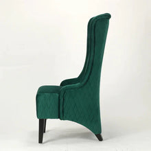 Load image into Gallery viewer, Victorian Velvet Wing Chair
