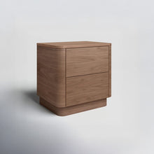 Load image into Gallery viewer, Aari Bedside Table | Solid Walnut/Teak/Oak Wood | 1.5 Feet Length