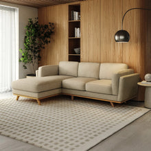 Load image into Gallery viewer, Lumo Sofa | L Shaped Sectional | Polyfill Cushions (7.5 feet)