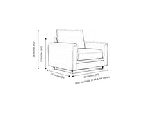 Load image into Gallery viewer, Amber 1 Seater Artificial Leather Sofa