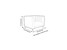 Load image into Gallery viewer, Baxley 1 Seater Artificial Leather Sofa
