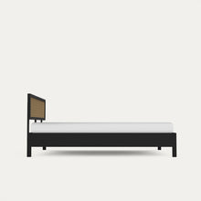 Load image into Gallery viewer, California Black Rattan Bed - Mango Wood