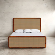Load image into Gallery viewer, Julius Solid Wood Natural Rattan Bed