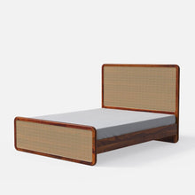 Load image into Gallery viewer, Julius Solid Wood Natural Rattan Bed