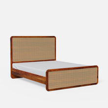 Load image into Gallery viewer, Julius Solid Wood Natural Rattan Bed