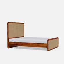 Load image into Gallery viewer, Julius Solid Wood Natural Rattan Bed