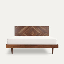 Load image into Gallery viewer, Maven Parquet Pattern Solid Wood Bed