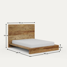 Load image into Gallery viewer, Bay Platform Bed - Solid Wood Beach Style Bed