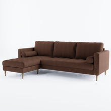 Load image into Gallery viewer, Palo Sofa T | L-Shaped Sectional with Chaise (8.25 feet length) | Tufted