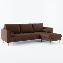 Load image into Gallery viewer, Palo Sofa T | L-Shaped Sectional with Chaise (8.25 feet length) | Tufted