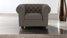 Load image into Gallery viewer, Chesterfield 1 Seater Leather Sofa
