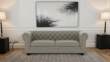 Load image into Gallery viewer, Chesterfield 3 Seater Artificial Leather Sofa