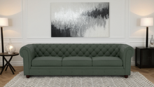 Load image into Gallery viewer, Chesterfield 4 Seater Leather Sofa