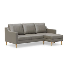 Load image into Gallery viewer, Lore Sofa | L-Shaped Right Sectional with Chaise | Italian Leather Sofa (7 feet)