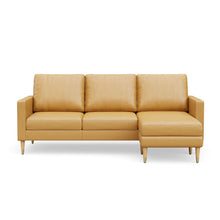 Load image into Gallery viewer, Lore Sofa | L-Shaped Sectional with Chaise | Italian Leather Sofa (7 feet)