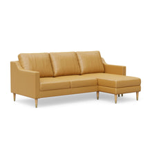 Load image into Gallery viewer, Lore Sofa | L-Shaped Sectional with Chaise | Italian Leather Sofa (7 feet)
