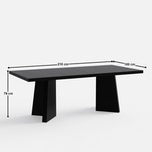 Load image into Gallery viewer, Alejandro Black Luxury Dining Table - 6 & 8 Seater/All Sizes