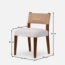 Load image into Gallery viewer, Angel Upholstered Chair - Set of Two - Dual Tone - Blush