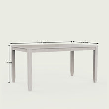 Load image into Gallery viewer, Frampton Distressed White Luxury Dining Table - 6 Seater/150 cm
