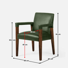 Load image into Gallery viewer, Luna Upholstered Chair - Set of Two - Forest Green