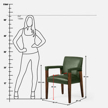 Load image into Gallery viewer, Luna Upholstered Chair - Set of Two - Forest Green