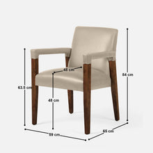 Load image into Gallery viewer, Luna Upholstered Chair - Set of Two - French Grey
