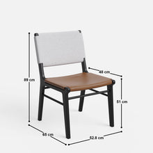Load image into Gallery viewer, Manor Chair - Set of Two - Dual Tone - Lilia White