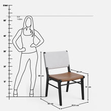 Load image into Gallery viewer, Manor Chair - Set of Two - Dual Tone - Lilia White
